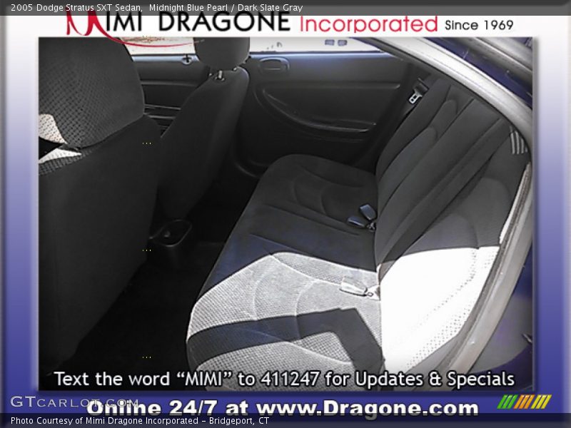 Midnight Blue Pearl / Dark Slate Gray 2005 Dodge Stratus SXT Sedan