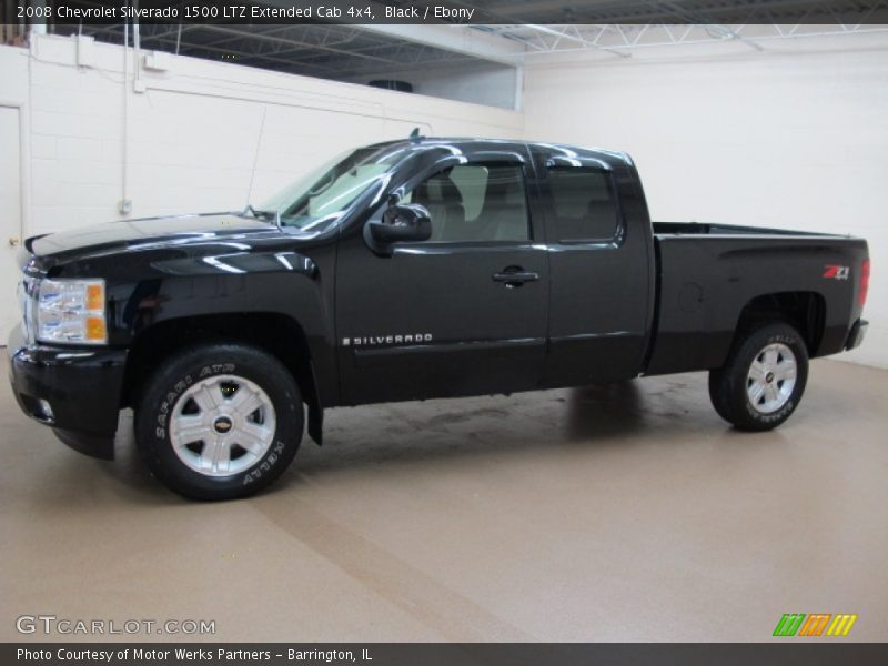 Black / Ebony 2008 Chevrolet Silverado 1500 LTZ Extended Cab 4x4