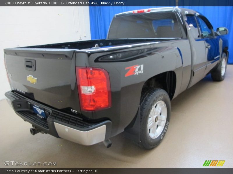 Black / Ebony 2008 Chevrolet Silverado 1500 LTZ Extended Cab 4x4