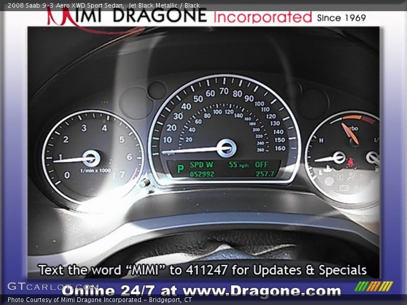 Jet Black Metallic / Black 2008 Saab 9-3 Aero XWD Sport Sedan