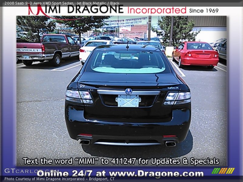 Jet Black Metallic / Black 2008 Saab 9-3 Aero XWD Sport Sedan