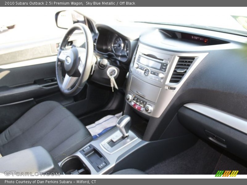 Sky Blue Metallic / Off Black 2010 Subaru Outback 2.5i Premium Wagon