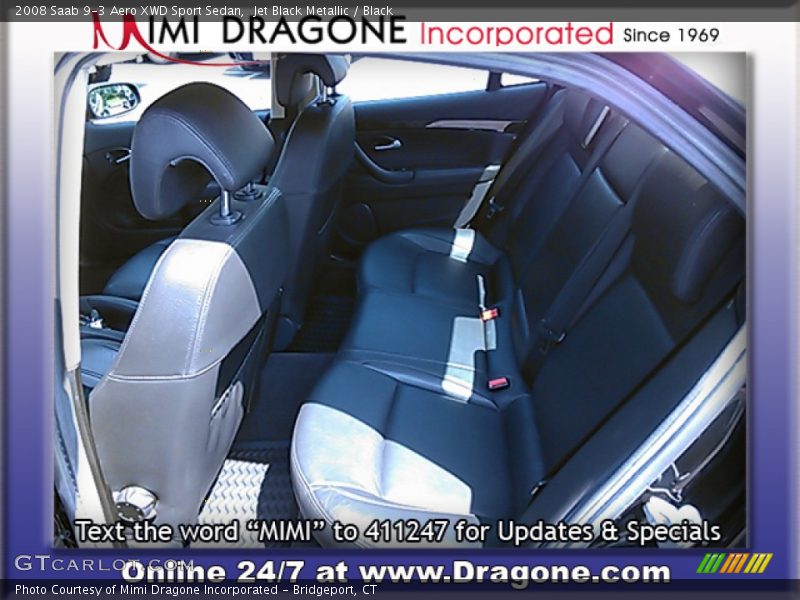 Jet Black Metallic / Black 2008 Saab 9-3 Aero XWD Sport Sedan