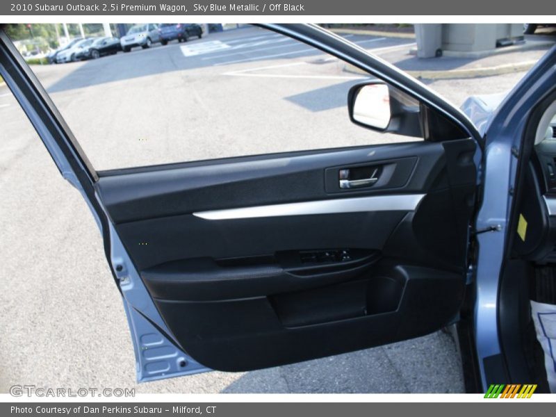 Sky Blue Metallic / Off Black 2010 Subaru Outback 2.5i Premium Wagon
