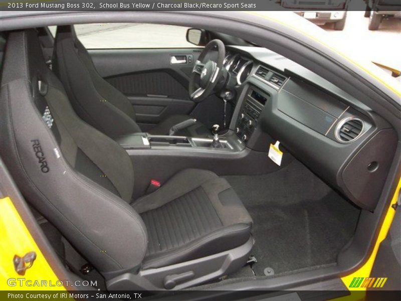 Front Seat of 2013 Mustang Boss 302