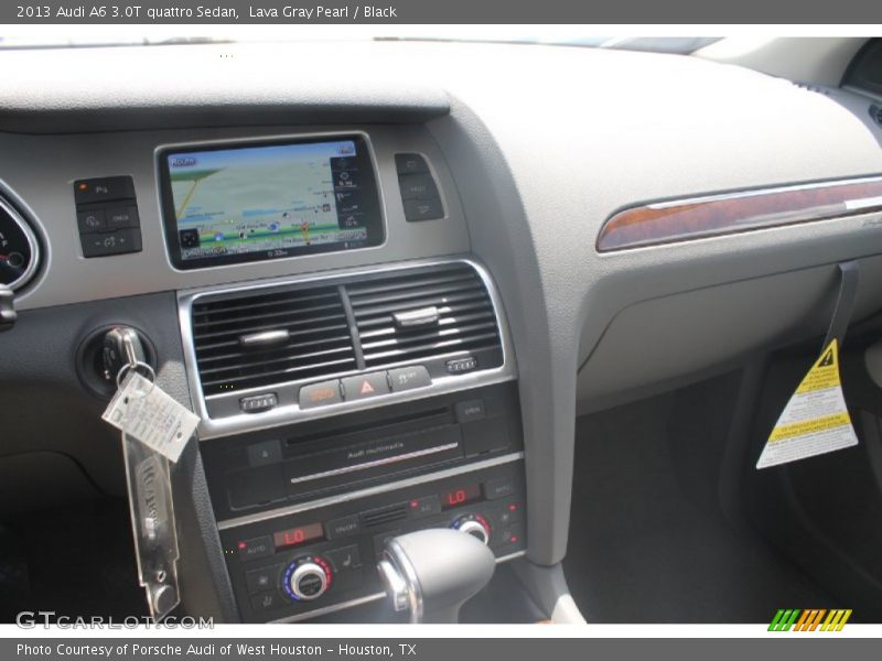 Lava Gray Pearl / Black 2013 Audi A6 3.0T quattro Sedan