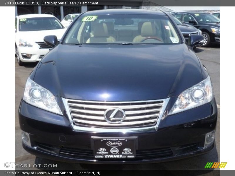 Black Sapphire Pearl / Parchment 2010 Lexus ES 350