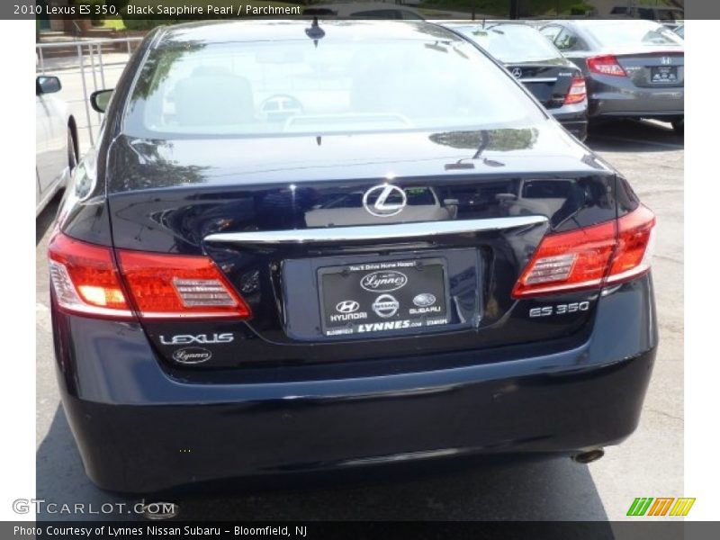Black Sapphire Pearl / Parchment 2010 Lexus ES 350