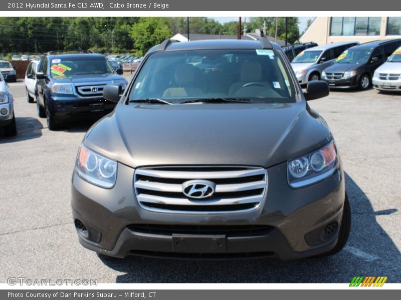 Cabo Bronze / Beige 2012 Hyundai Santa Fe GLS AWD