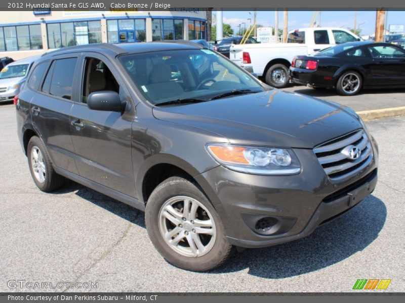 Cabo Bronze / Beige 2012 Hyundai Santa Fe GLS AWD