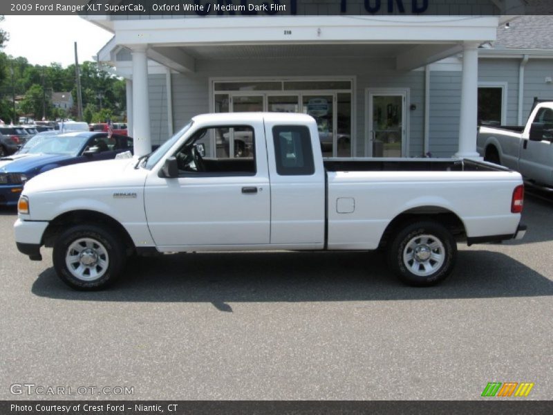 Oxford White / Medium Dark Flint 2009 Ford Ranger XLT SuperCab