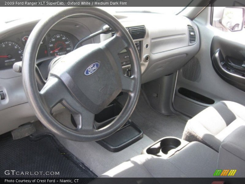 Oxford White / Medium Dark Flint 2009 Ford Ranger XLT SuperCab