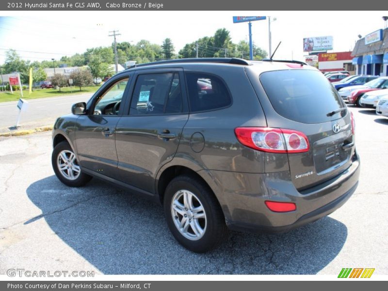 Cabo Bronze / Beige 2012 Hyundai Santa Fe GLS AWD