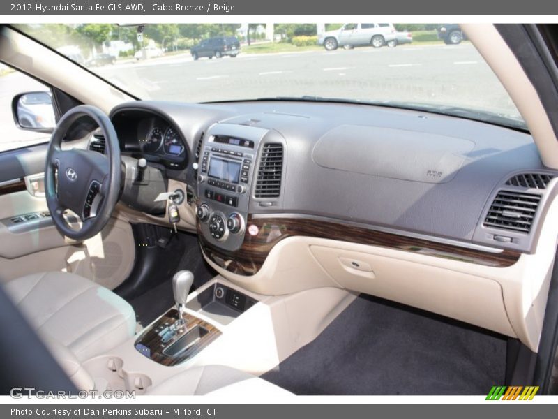 Cabo Bronze / Beige 2012 Hyundai Santa Fe GLS AWD
