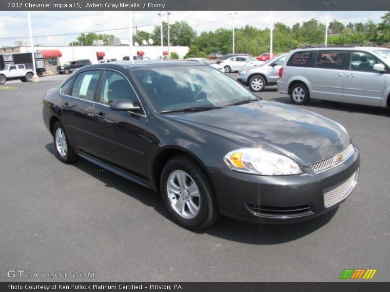 Ashen Gray Metallic / Ebony 2012 Chevrolet Impala LS