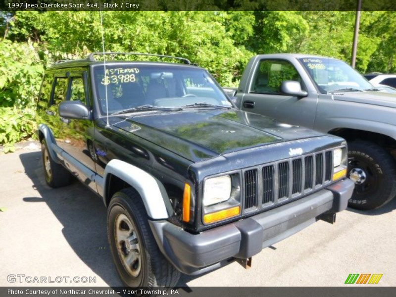 Black / Grey 1997 Jeep Cherokee Sport 4x4