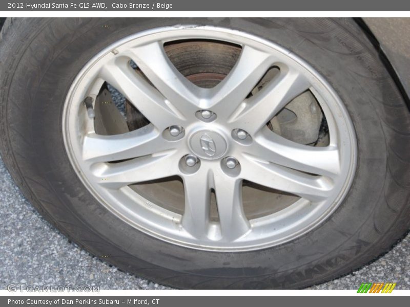 Cabo Bronze / Beige 2012 Hyundai Santa Fe GLS AWD