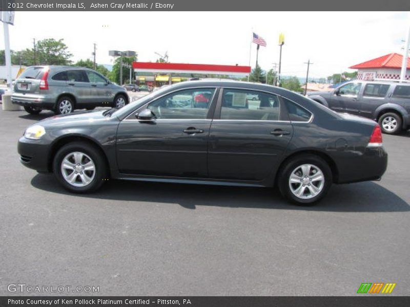 Ashen Gray Metallic / Ebony 2012 Chevrolet Impala LS