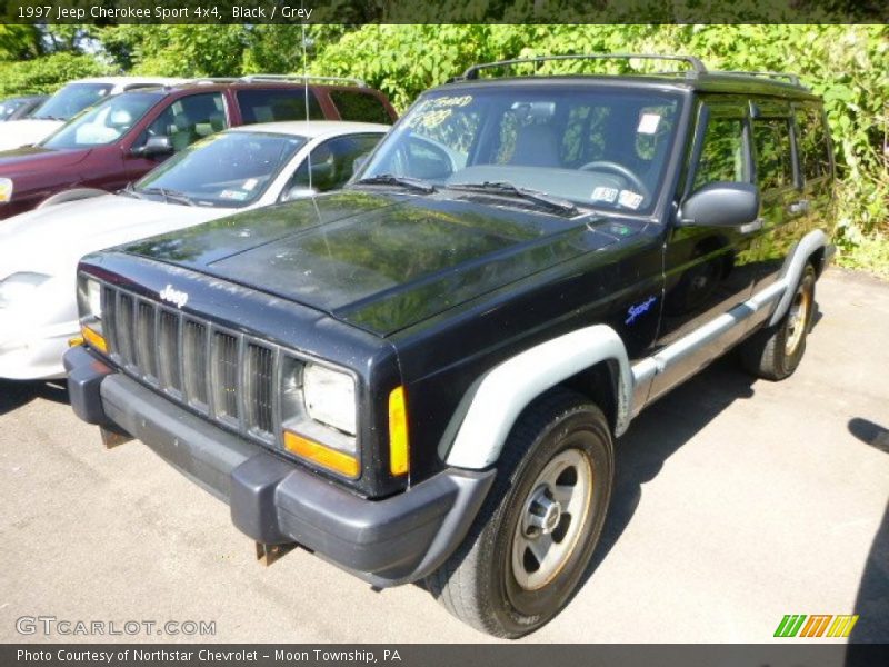 Black / Grey 1997 Jeep Cherokee Sport 4x4