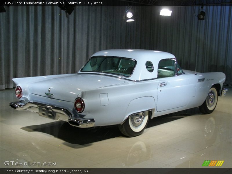 1957 Ford Thunderbird Power Blue / White, Back Right, Blue Hard Top - 1957 Ford Thunderbird Convertible