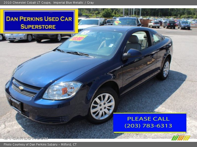 Imperial Blue Metallic / Gray 2010 Chevrolet Cobalt LT Coupe