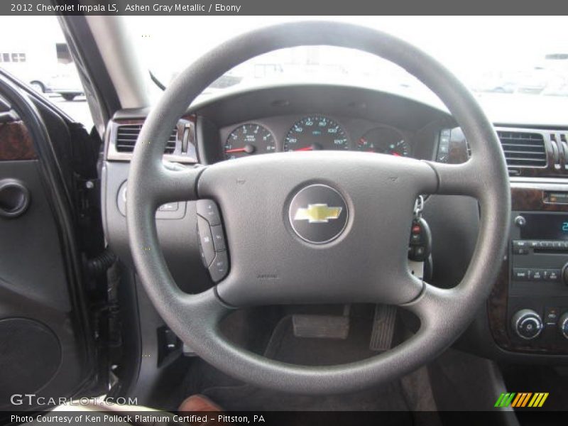 Ashen Gray Metallic / Ebony 2012 Chevrolet Impala LS