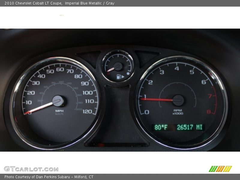 Imperial Blue Metallic / Gray 2010 Chevrolet Cobalt LT Coupe