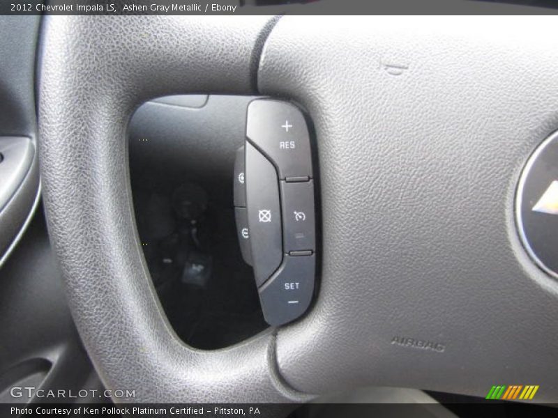 Ashen Gray Metallic / Ebony 2012 Chevrolet Impala LS