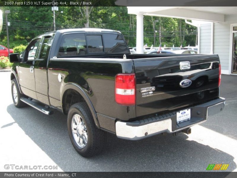 Black / Black 2007 Ford F150 XLT SuperCab 4x4