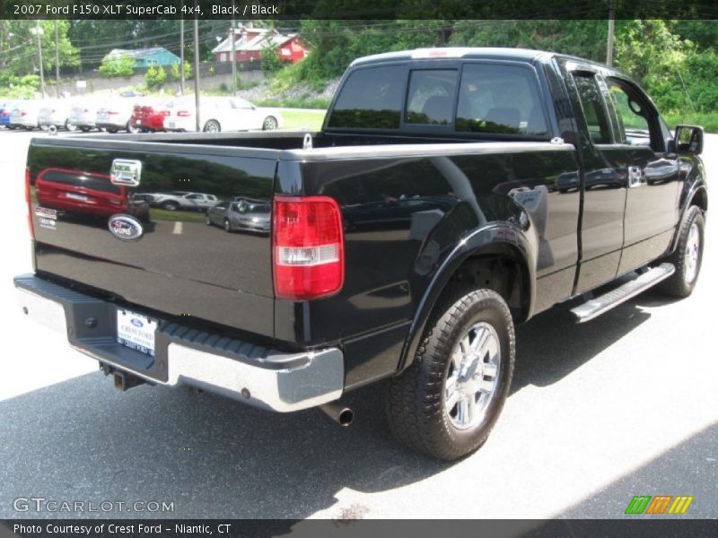 Black / Black 2007 Ford F150 XLT SuperCab 4x4