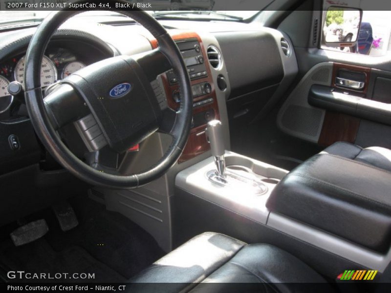 Black / Black 2007 Ford F150 XLT SuperCab 4x4