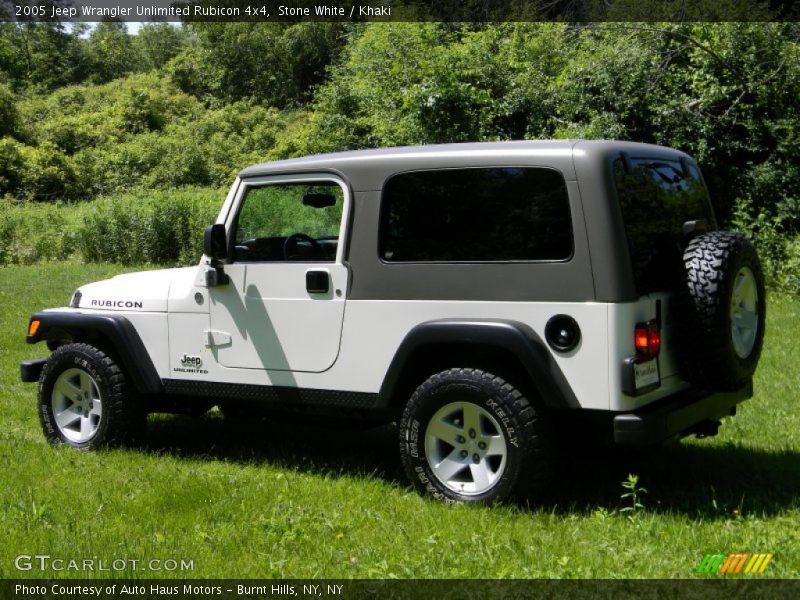 Stone White / Khaki 2005 Jeep Wrangler Unlimited Rubicon 4x4