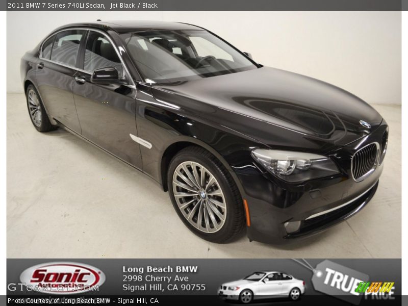 Jet Black / Black 2011 BMW 7 Series 740Li Sedan