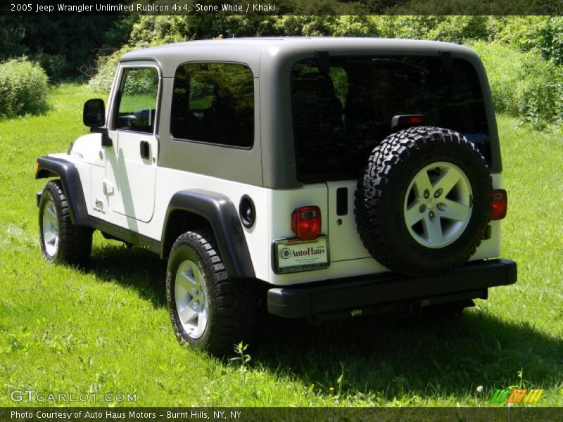Stone White / Khaki 2005 Jeep Wrangler Unlimited Rubicon 4x4