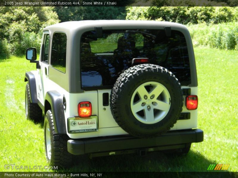 Stone White / Khaki 2005 Jeep Wrangler Unlimited Rubicon 4x4