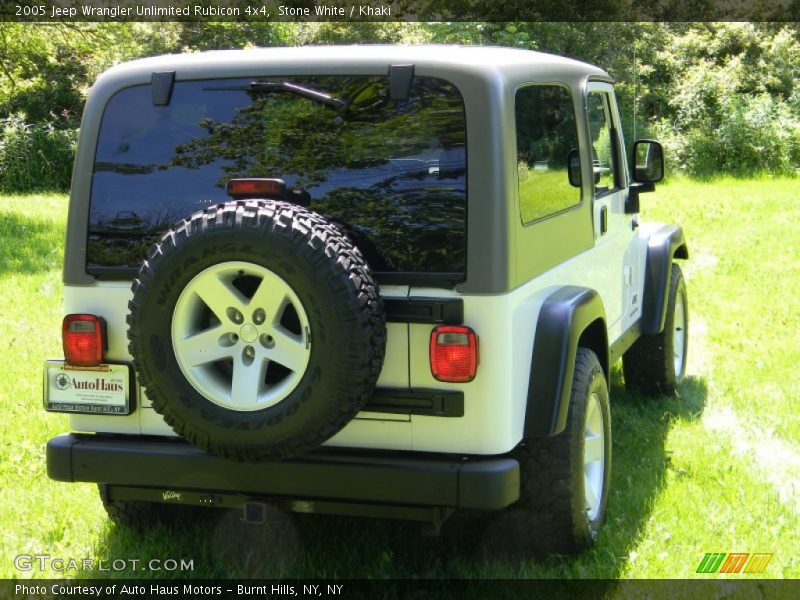 Stone White / Khaki 2005 Jeep Wrangler Unlimited Rubicon 4x4