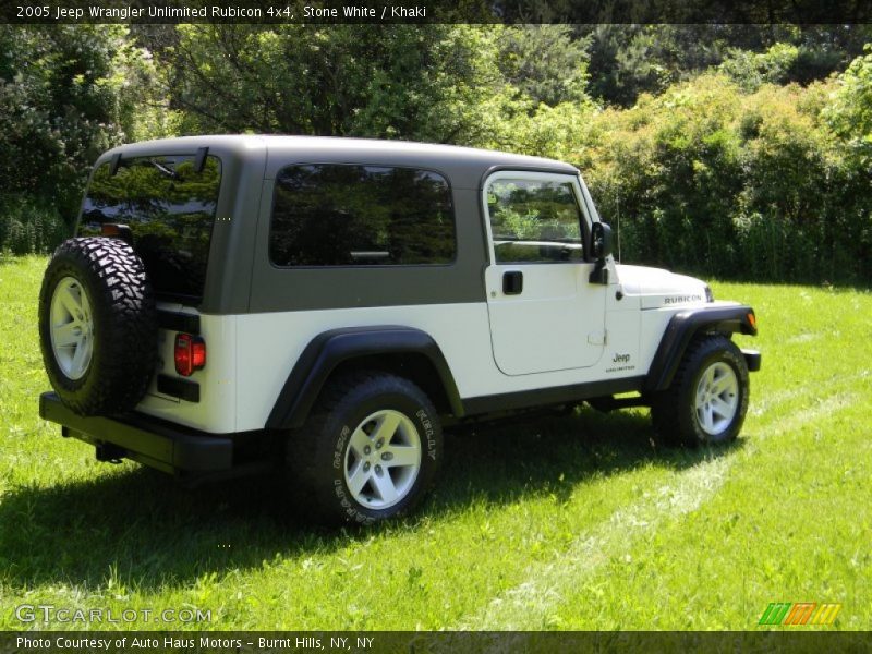 Stone White / Khaki 2005 Jeep Wrangler Unlimited Rubicon 4x4