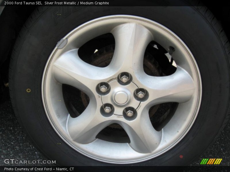 Silver Frost Metallic / Medium Graphite 2000 Ford Taurus SES