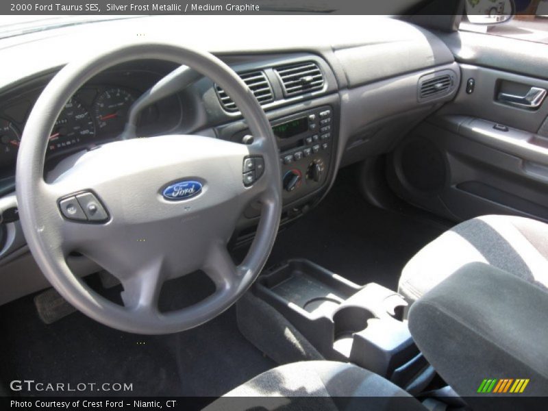 Silver Frost Metallic / Medium Graphite 2000 Ford Taurus SES