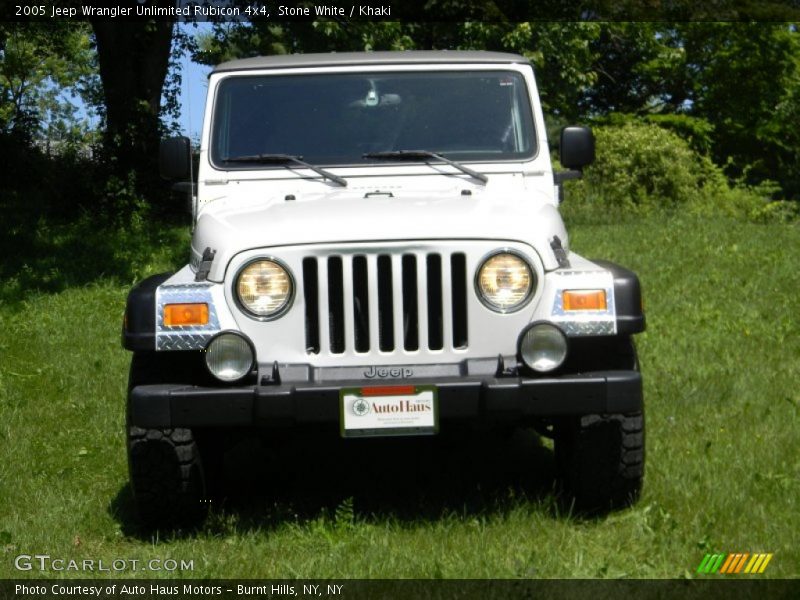 Stone White / Khaki 2005 Jeep Wrangler Unlimited Rubicon 4x4