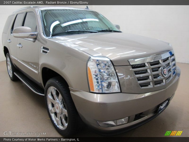 Radiant Bronze / Ebony/Ebony 2007 Cadillac Escalade AWD