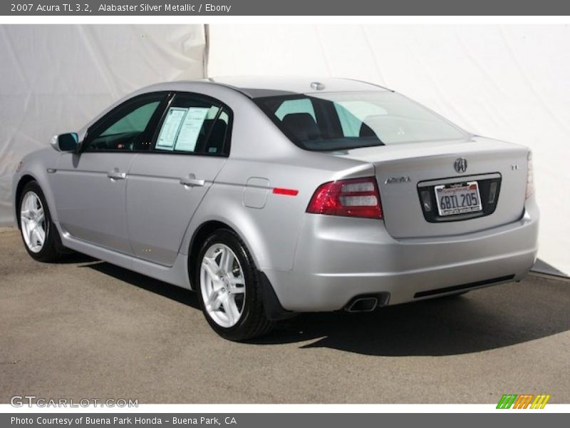 Alabaster Silver Metallic / Ebony 2007 Acura TL 3.2