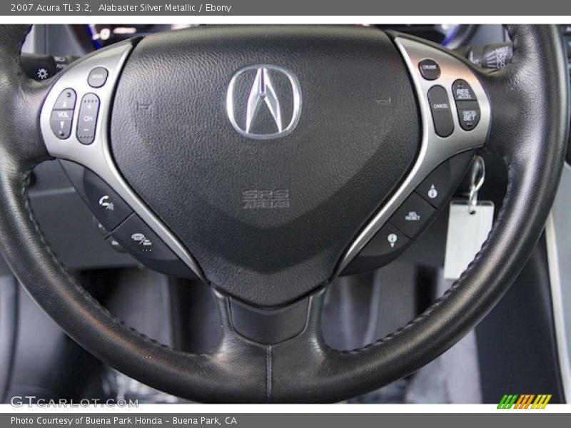 Alabaster Silver Metallic / Ebony 2007 Acura TL 3.2
