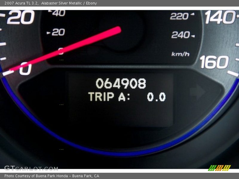 Alabaster Silver Metallic / Ebony 2007 Acura TL 3.2