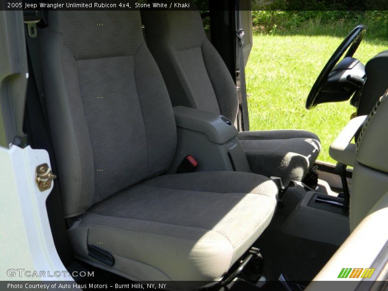Stone White / Khaki 2005 Jeep Wrangler Unlimited Rubicon 4x4