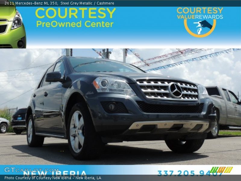 Steel Grey Metallic / Cashmere 2011 Mercedes-Benz ML 350
