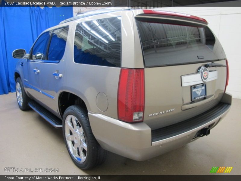 Radiant Bronze / Ebony/Ebony 2007 Cadillac Escalade AWD