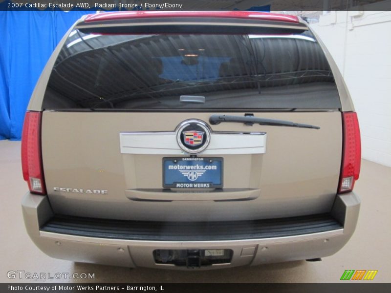 Radiant Bronze / Ebony/Ebony 2007 Cadillac Escalade AWD