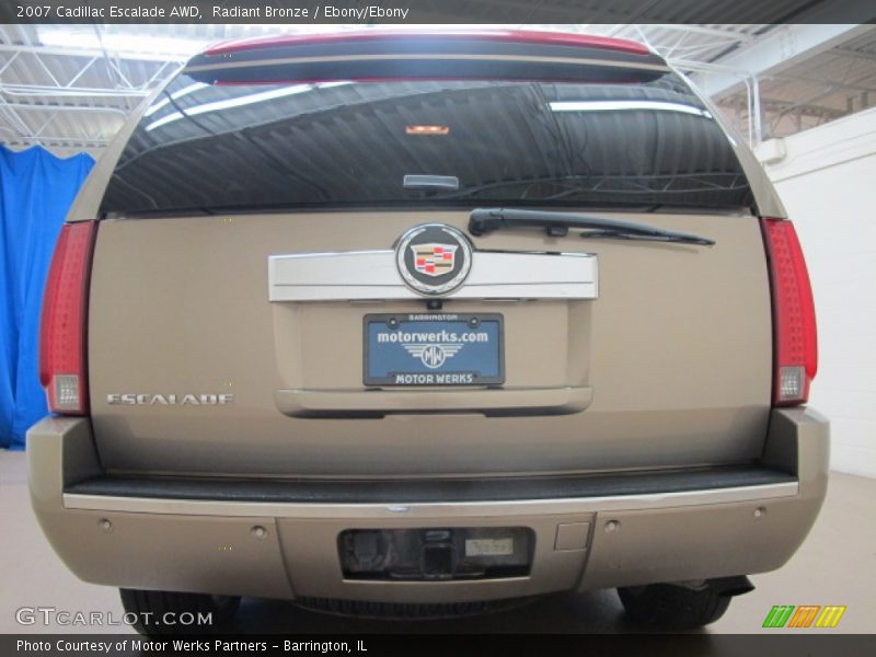 Radiant Bronze / Ebony/Ebony 2007 Cadillac Escalade AWD