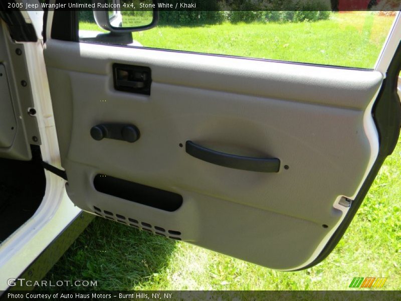 Stone White / Khaki 2005 Jeep Wrangler Unlimited Rubicon 4x4